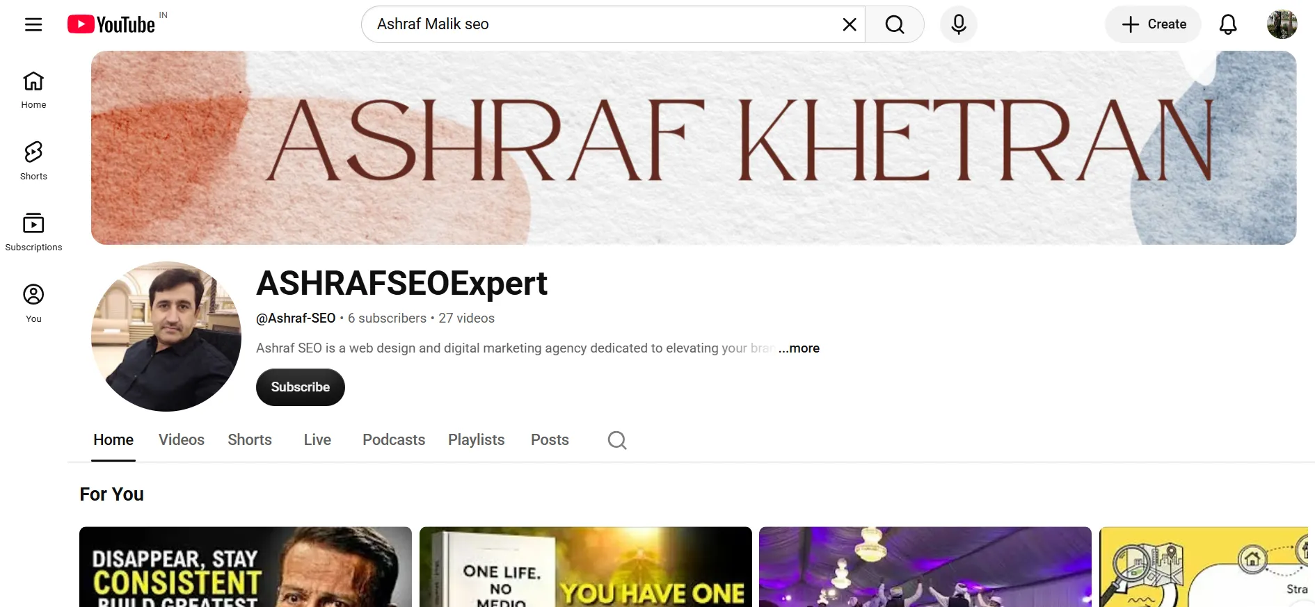Ashraf Malik, entity SEO specialist