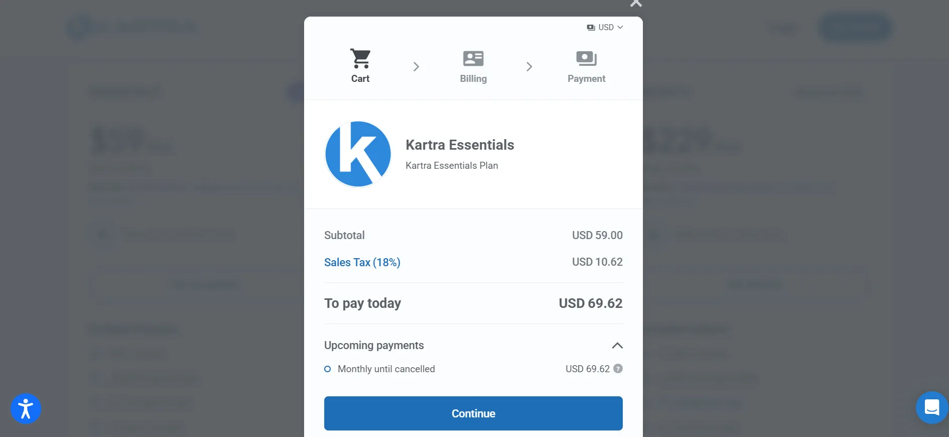 kartra-login-step
